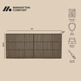 thumbnail image 4 of Clive Mid-Century Modern 72" Dresser in Walnut Brown and Gold (6-Drawer), 4 of 7