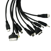 Black Portable USB 10 in 1 Charge Cable Multi Charger F2K3| HOT Accessories F9D7