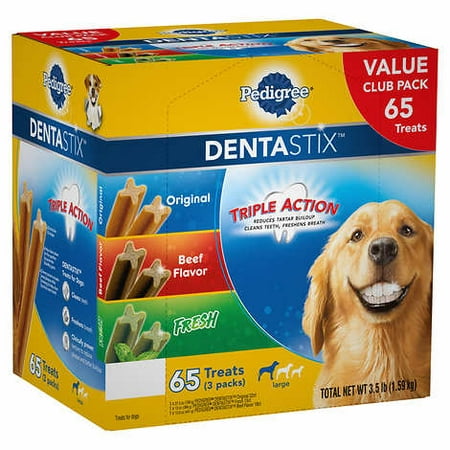Pedigree DentaStix Variety Dog Treats, 65-count