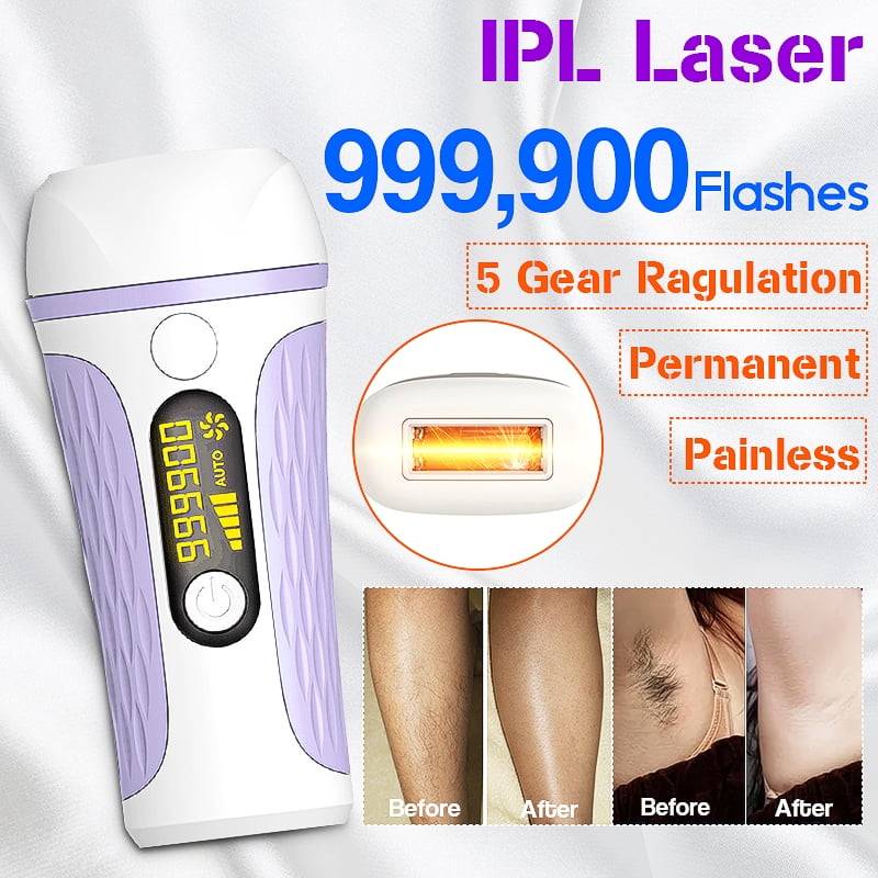 Ualans IPL Laser Hair Removal, Cordless Ice-Cooling IPL Hair Remover, Painless & Flawless, 6 Weeks Faster Effect, At-Home Face Body Permanent Hair Removal for Women and Men