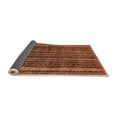 thumbnail image 2 of Ahgly Company Indoor Square Abstract Orange Modern Area Rugs, 6' Square, 2 of 4