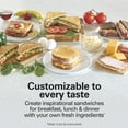 thumbnail image 4 of Hamilton Beach Sandwich Stacker, Hot Sandwich Maker, Compact Storage, 4 of 10