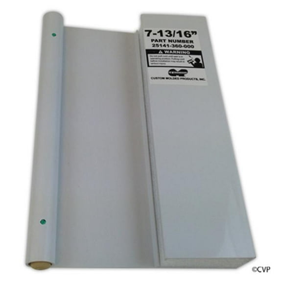 8 in. Long CMP Spring Loaded IG Skimmer Weir - White