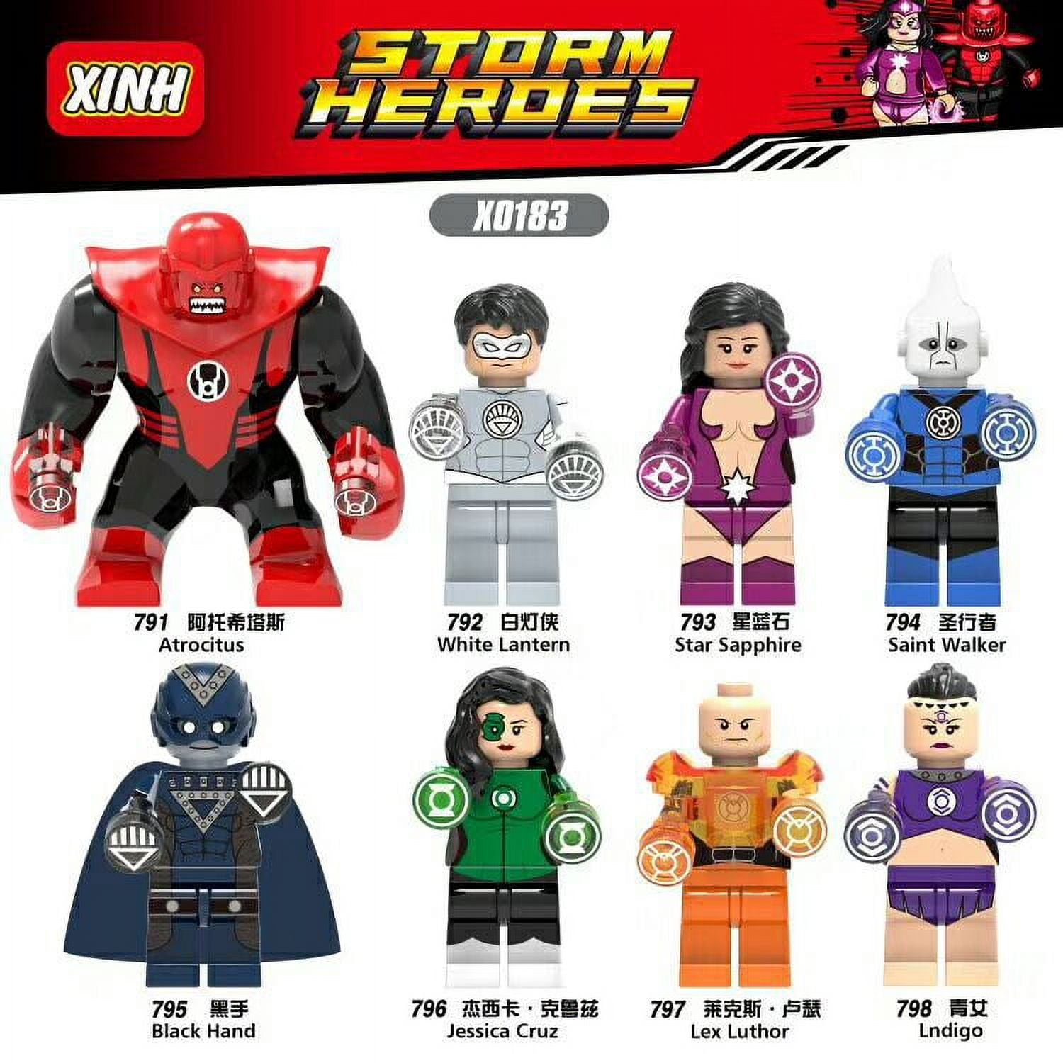 White Lattern Minifigures Saint Walker Atrocitus Building Blocks Avengers Kids Toys Walmart