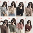 thumbnail image 6 of Ladies Women Knit Neck Long Sleeve Knitted Jumper Sweater Top, 6 of 8