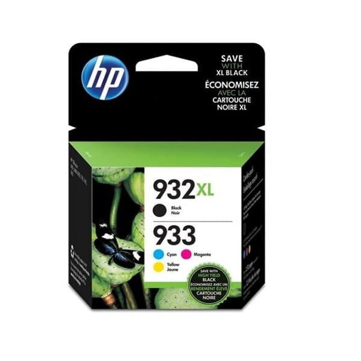 HP 932XL/933 High Yield Black and Standard Cyan, Magenta, Yellow