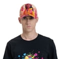 thumbnail image 4 of Rateoe Digital Nomad Pink Landscape Pattern Men’s Baseball Cap – Adjustable Curved Brim Hat, Soft Cotton Sports Cap for Outdoor, Casual, and Everyday Wear, Comfortable & Breathable, 4 of 6