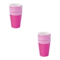 thumbnail image 1 of QualitChoice 50 Pcs Gobelets Jetables Résistants aux Rayures pour Papier Inodore Non Déformable et Durable rose Rouge 2Ensemble, 1 of 6