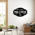 thumbnail image 2 of Craftnamesign Custom Pool And Patio Metal Wall Art, Personalized Pool And Patio Name Sign, 2 of 5