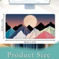 thumbnail image 2 of Mountain Sunset Landscape Gaming Mouse Pad Boho Desk Mat, AntiSlip Rubber Base, Extended XLarge for Desktop, Office, Computer, Laptop, 31.5x15.7 Inch, Stunning Design, 2 of 6