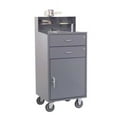 thumbnail image 2 of Durham PSD-2430-4-D-95 14 Gauge Steel Special Purpose Mobile Workstation with Drawer & 4 Shelves, Gray - 55.75 x 30 x 24 in., 2 of 3