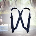 thumbnail image 6 of Fashion Men Suspenders Comfortable Elastic Trousers Lightweight Adjustable Pants Navy Blue, 6 of 8