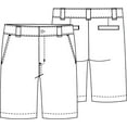 thumbnail image 4 of Classroom School Uniforms Little Kid Stretch Slim Fit Shorts 52481A, 6, Khaki, 4 of 4