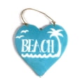 thumbnail image 1 of Wooden "Beach" Heart Sign 5" - Blue | #snd25103b, 1 of 1