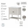 thumbnail image 4 of Bush Furniture Salinas 32" Bathroom Vanity with Sink, Linen White Oak, 4 of 7