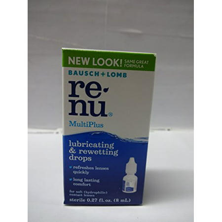 Bausch + Lomb ReNu MultiPlus Lubricating and Rewetting Soft Eye Contact Lens Drops 0.27 Fluid
