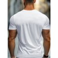 thumbnail image 2 of Men's Casual Graphic T-Shirt with Cute Axolotl Gaming Design – Black Short Sleeve Crewneck, Soft Cotton Blend, Perfect for Summer Vacations and Casual Attire, Vacation Clothing | Whimsical Design | A, 2 of 6