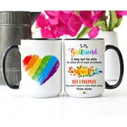 Familyloveshop LLC To My Girlfriend I may not be able to solve all of your problems, but I promise you wont have to face them alone, Valentine Couple Mug, LGBT Mug