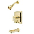 thumbnail image 2 of Kingston Brass KB86520CML Robinet de Baignoire et Douche à Poignée Unique, 2 of 4