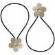 thumbnail image 2 of Corbata de cortina para ventana, cuerda decorativa, correa de adsorción de cortinas de flores de metal para baño de oficina, blanco plateado 2 Piezas Advancent HA002832-05, 2 of 6