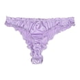 thumbnail image 2 of Agnes Orinda Women's Plus Size Low Waist Soft Satin Sparkled Brief Stretchy Underwear, 2 of 6