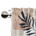 thumbnail image 4 of Skearow Floral Short Window Curtain Kitchen Curtain Scarf Door Cafe Tier Half Window Drapes Coffee 42.13 x 45.28 inches, 4 of 6