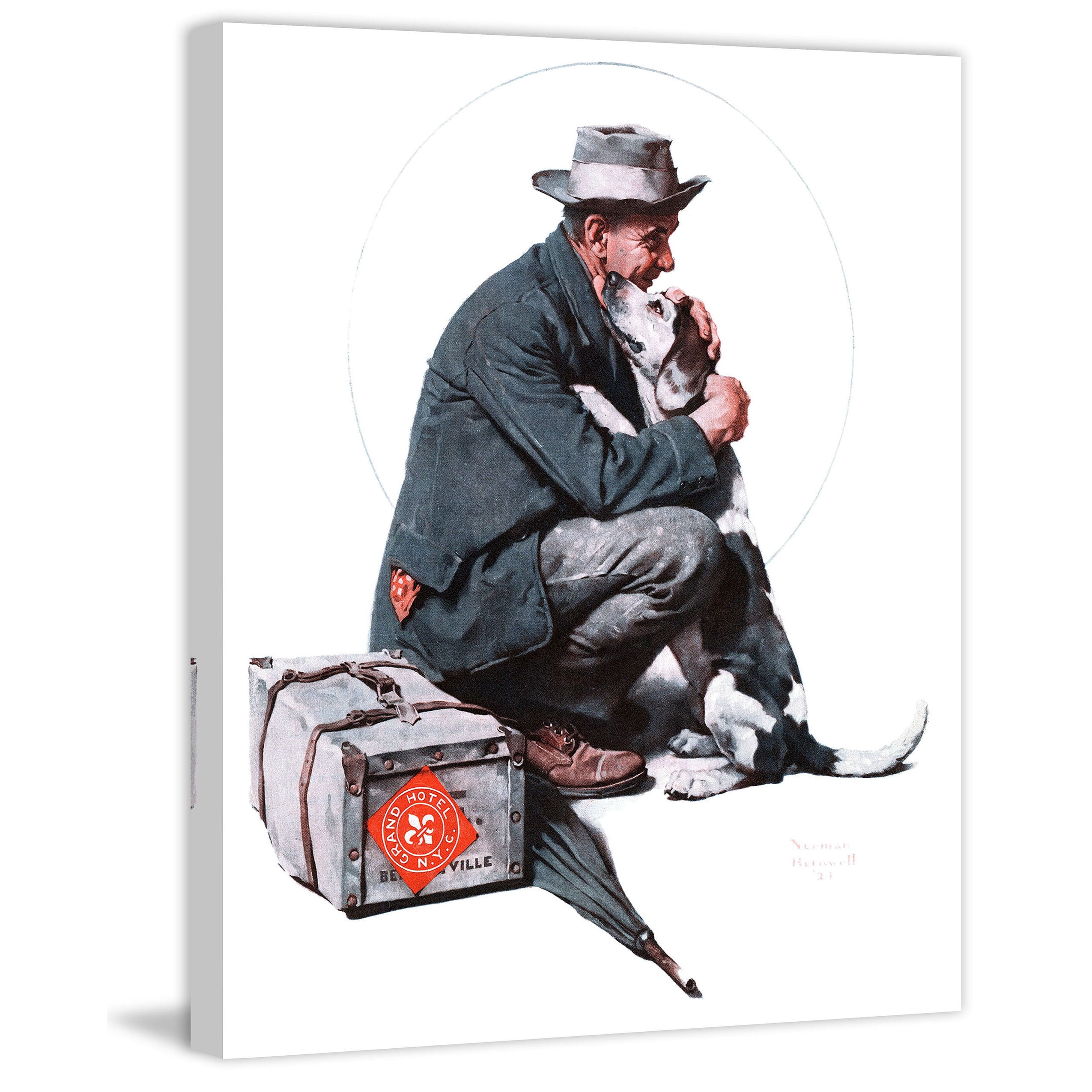 Marmont Hill "Pals" by Norman Rockwell Painting Print on Canvas