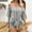 Grey, variant on TODOZO Strapless Tops for Women Beach Vacation T Shirts Fashion Outfits Summer Tops for Women 2025 Off The Shoulder Tops Women Summer 3/4 Bell Sleeve Tie Knot Boho Shirt Blouses Black L
