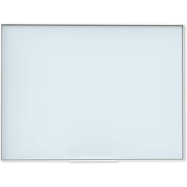 U Brands Frosted Glass Board, 48 x 36 inches, Whiteboards, White