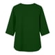 thumbnail image 5 of Mujeres 3/4 Manga de Verano Tops V Cuello Botonado Color Sólido Blusa, Camisetas Casuales de las Mujeres Suelto Ajuste Suave Respirable Primavera de Uso Diario, 5 of 9