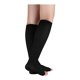thumbnail image 4 of Calcetines de compresión unisex sin dedos, hasta la rodilla, transpirables, elásticos Negro Fit Ankle circum 8"-10",Calf circum 15"-17", 4 of 5