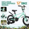 thumbnail image 6 of Ktaxon 12 Inch Dino Kids Bike for Boys & Girls Age 2-4, Dinosaur Bicycle w/ Training Wheels, Dual Brakes for 32"-41" Tall, 6 of 15