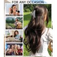 thumbnail image 4 of 6Pcs 4.3in Hair Claw Banana Clips for Women, Strong Hold, Recycled Plastic Claw Clips for Thick Hair | Great for Updo, Half Up Hairstyle | Ideal Gifts for Women, 4 of 7