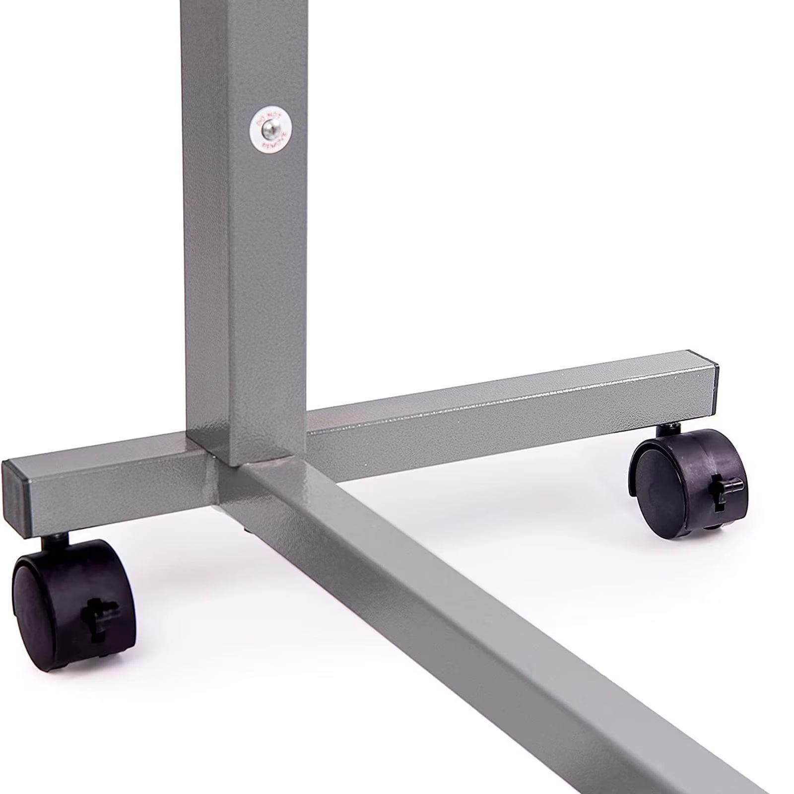 Fenbeli Adjustable Rolling Desk, White Mobile Standing Desk with Wheels and Tilting Top, Side Table for Couch Bed Home Office and Reading
