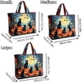 thumbnail image 6 of Halloween Quilted Tote Bag,Reusable Shopping Tote Large Capacity Trick or Treat Bag Fall Gift for Women Daily Commute Travel Shoulder Strap Handbag, 6 of 6