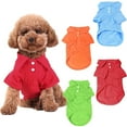 thumbnail image 1 of Paquete de 4 camisetas para perros, camisetas para cachorros, ropa, abrigos, tops, talla mediana, 1 of 5
