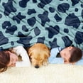 thumbnail image 2 of Sowide Cow Print Blanket Blue, Soft Fleece Flannel Farm Animal Blanket, Cow Blanket for Adult Kids, Cozy Warm Throw Blanket, Lightweight Blue White Fuzzy Plush Gifts for Nap, Sofa, Couch, Bed(50"x60"), 2 of 8