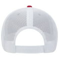 thumbnail image 2 of OTTO 6 Panel Low Profile Contrast Vertical Mesh Back Cap - Red/Nvy/Wht, 2 of 2