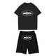 thumbnail image 1 of Conjunto de jogging informal para niños combinado con pantalones cortos de manga corta Conjunto de dos piezas, 1 of 2