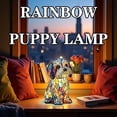 thumbnail image 7 of SLYNSHome Dachshund Lamps Retro Dogs Stained Resin Tabletop Night Light Dog Night Light Stained Glass LED Table Lamps, 7 of 7