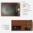 thumbnail image 3 of Tourne-Disque Rétro PORTABLE pour une Expérience d'Écoute Polyvalente Marron, 3 of 7