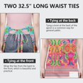 thumbnail image 6 of Colorful Pioneer Flower Pattern Apron-Garden Aprons for Women with Pockets-Cotton Linen Waterproof Kitchen Cooking Gardening Aprons Adjustable for Kitchen,Cooking,BBQ and Salon 33x27 Inch, 6 of 7