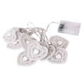 thumbnail image 1 of Cadena De Corazón De Amor, Luz Decorativa Alimentada Por Batería, Luz Blanca Cálida Para Patio, Jardín, Fiesta, Decoración De Boda 1,2 Metros, 10 Luces Led Minnieouse HA034161-00, 1 of 6