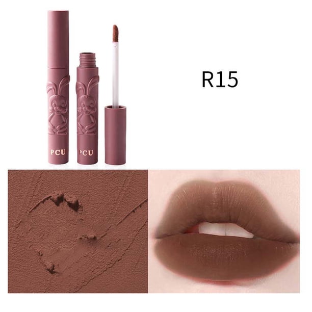 Fiudx Brillo de Labios Black Mist, Crema con Acabado Mate Aterciopelado, Fórmula Que No Mancha, Larga Duración, Colores Vibrantes, Perfecto para Cualquier Ocasión, Estilo Único.