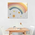 thumbnail image 2 of SHERONV Rainbow Stars Sun Canvas Print Wall Art for Home Decor 16x12in, 2 of 6