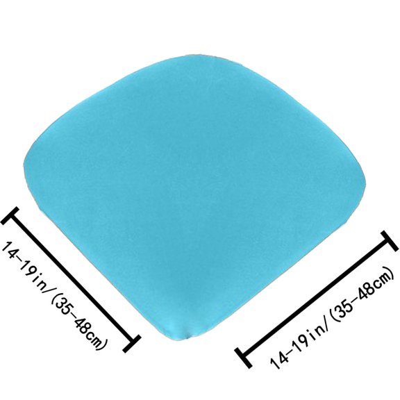 Rkxzt Cushion Solid Color Brushed High Elastic Chair Slipcover 14-18 Inch Dining Chair Seat Cover 1-Pack Polyester Spandex Slip Resistant Home