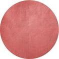 thumbnail image 1 of Ahgly Company Tapis Rond Lavable en Machine Intérieur Rouge Rubis, 6 Pieds Rond, 1 of 7