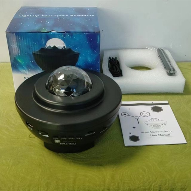 跨境卧室USB音响星空投影仪 满天星激光水波纹灯 LED星空灯小夜灯 Fivean unisex