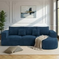 thumbnail image 3 of Hawsaiy 104" Modular Sectional Sofa with L-Shape Chaise,Cloud Sectional Modern Sleeper Couch with Deep Seat,Sponge Compression Sofas, No Assembly (Blue Corduroy Fabric), 3 of 9