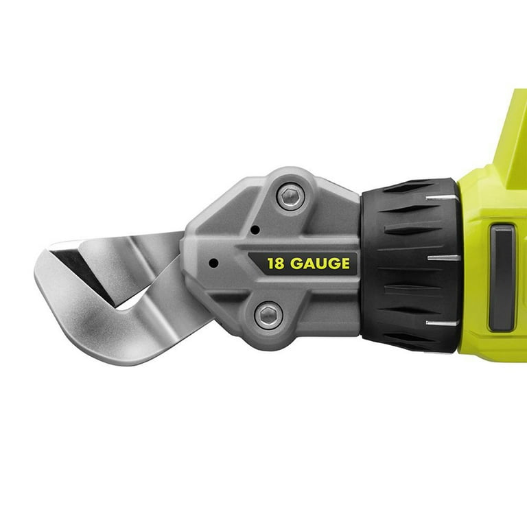 Ryobi P591 18V One+ 18-Gauge Rotating Head Offset Shear, Tool Only